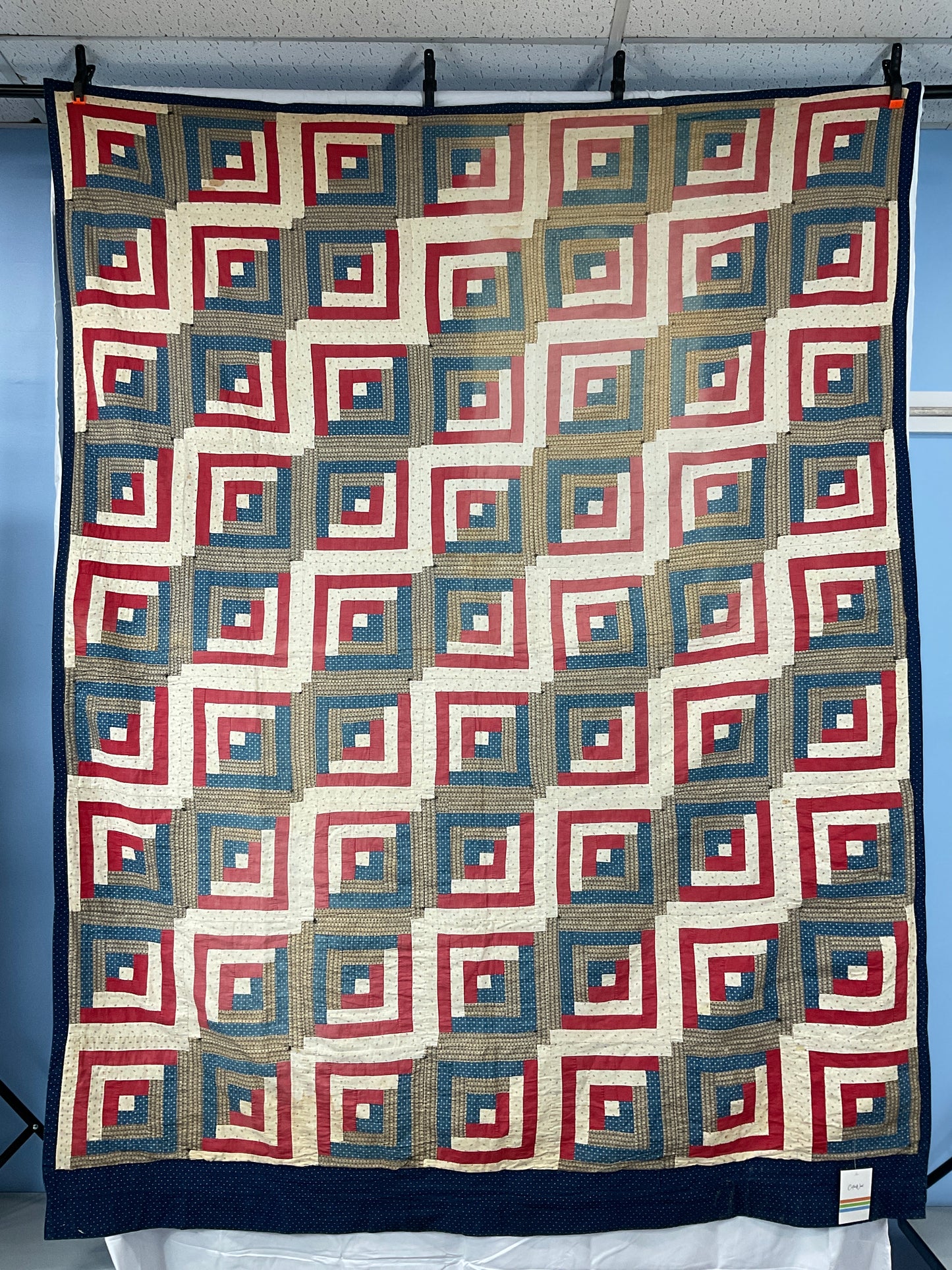 Patriotic Log Cabin Quilt