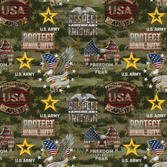 Sage Camo Flag A/O Cotton