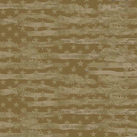 Khaki Camo Flag A/O Cotton