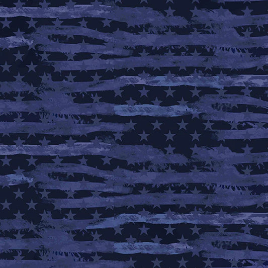 Navy Camo Flag A/O Cotton
