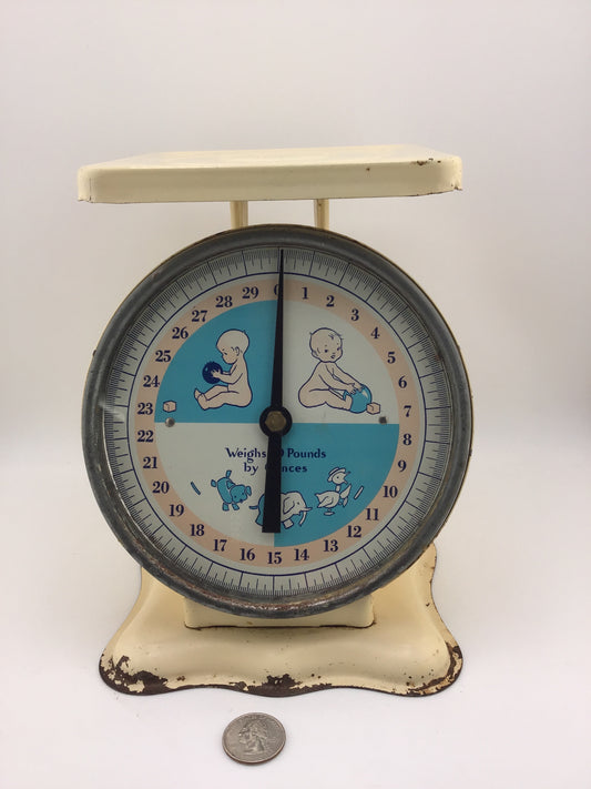 Vintage 1950s Baby Scale