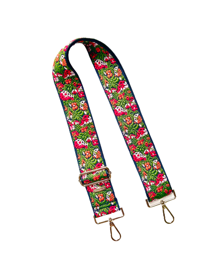 Premium Boho Embroidered Guitar Bag Straps - 10 Colors