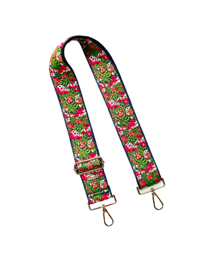 Premium Boho Embroidered Guitar Bag Straps - 10 Colors