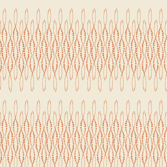 Modern Vintage:Treasure- Loopy Lace Terracott/Natural