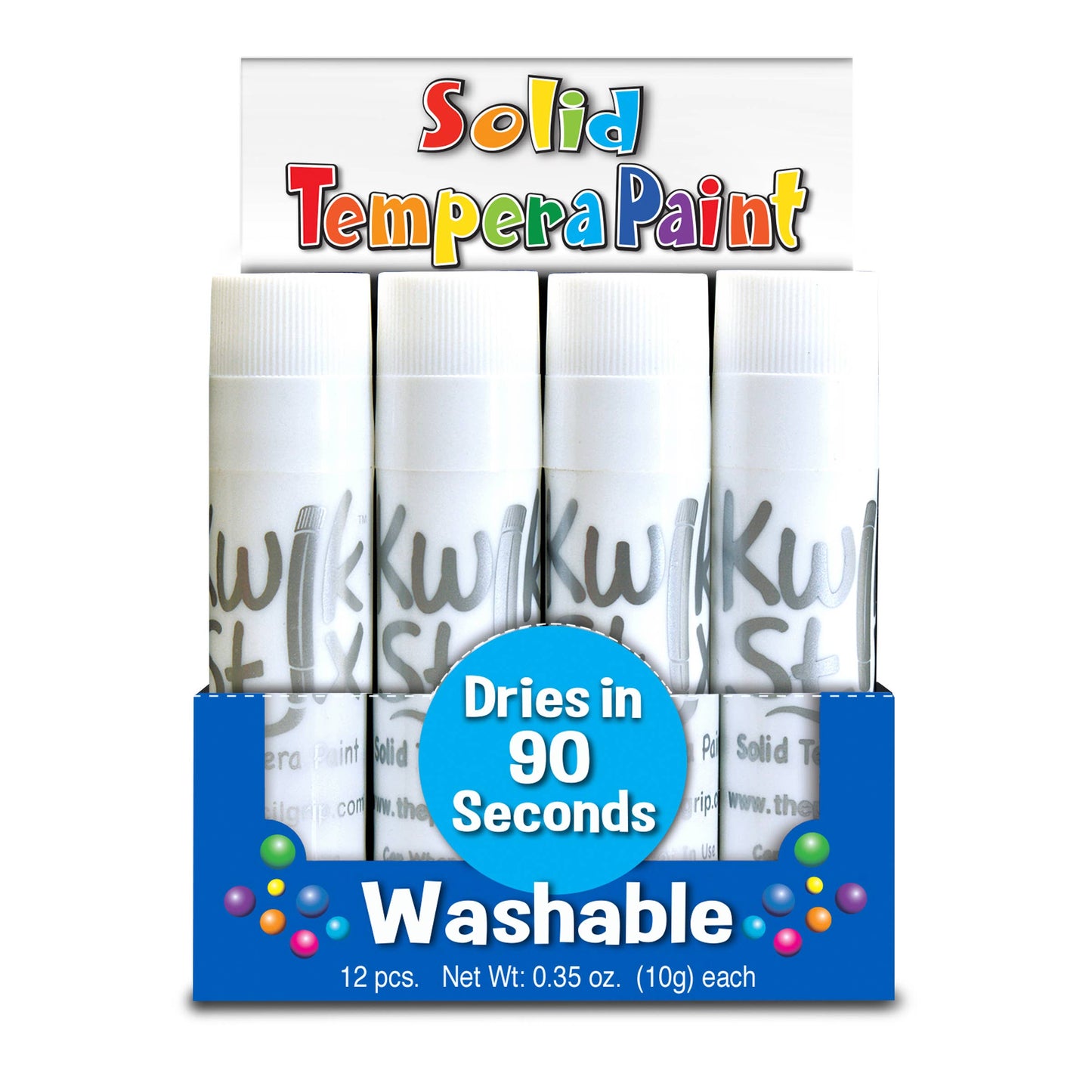 Kwik Stix Solid Paint bulk white 12 count TPG-60090