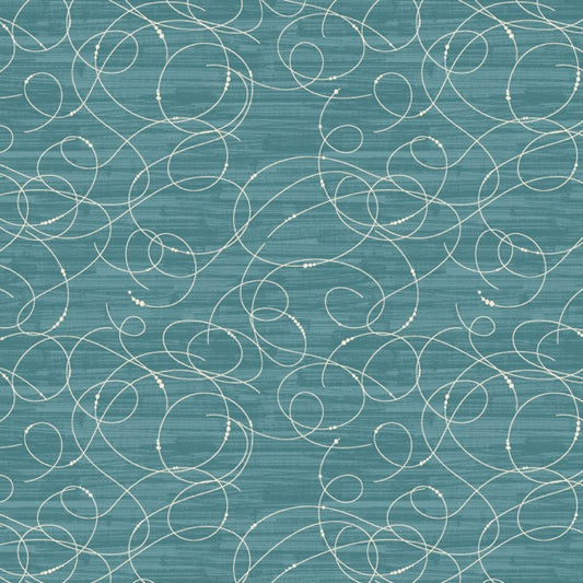 Modern Vintage:Treasure- Etched Glass Dark Teal