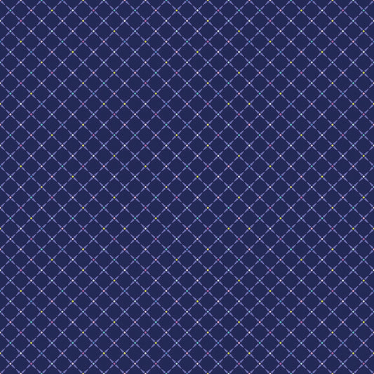 Crosshatch Indigo