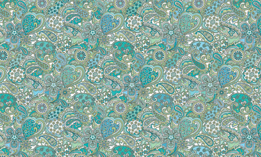 Twilight Paisley Green
