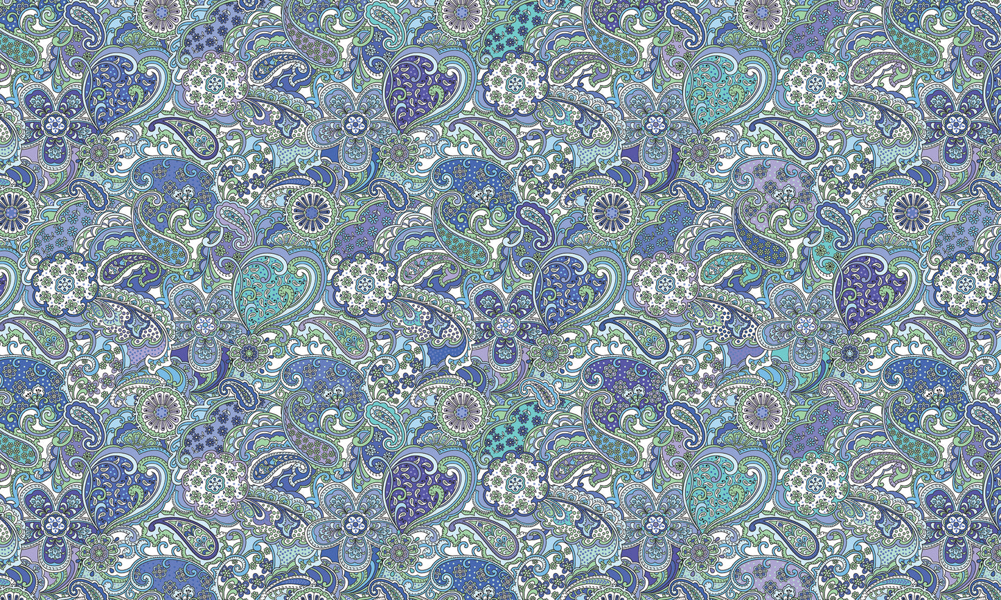 Twilight Paisley Blue