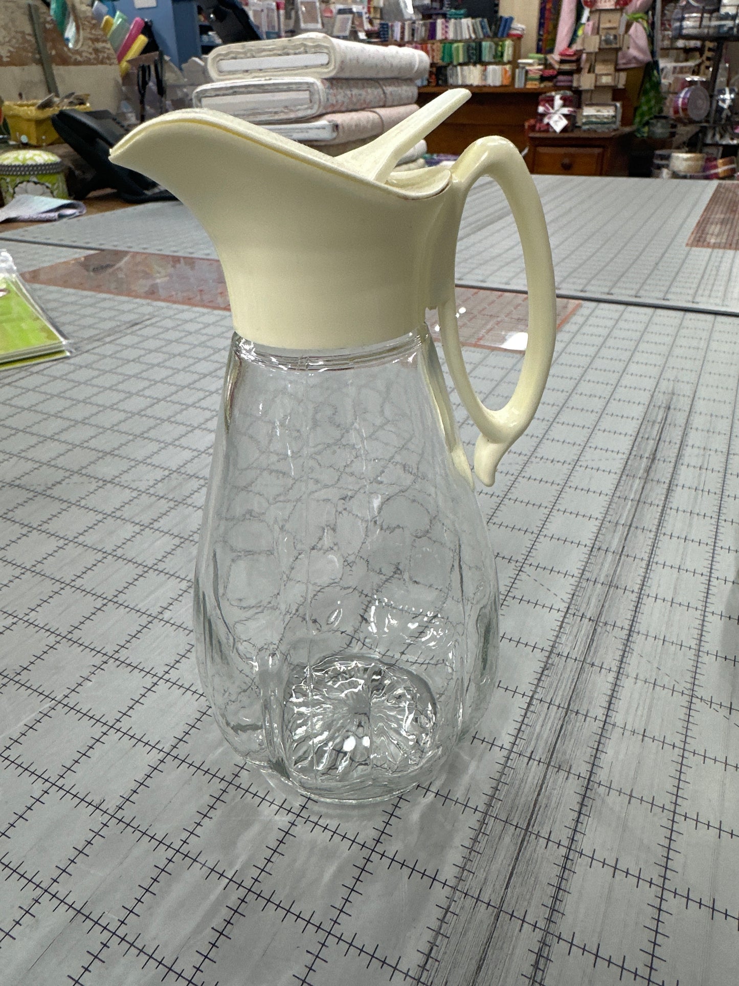 Vintage pear shaped syrup or cream dispenser