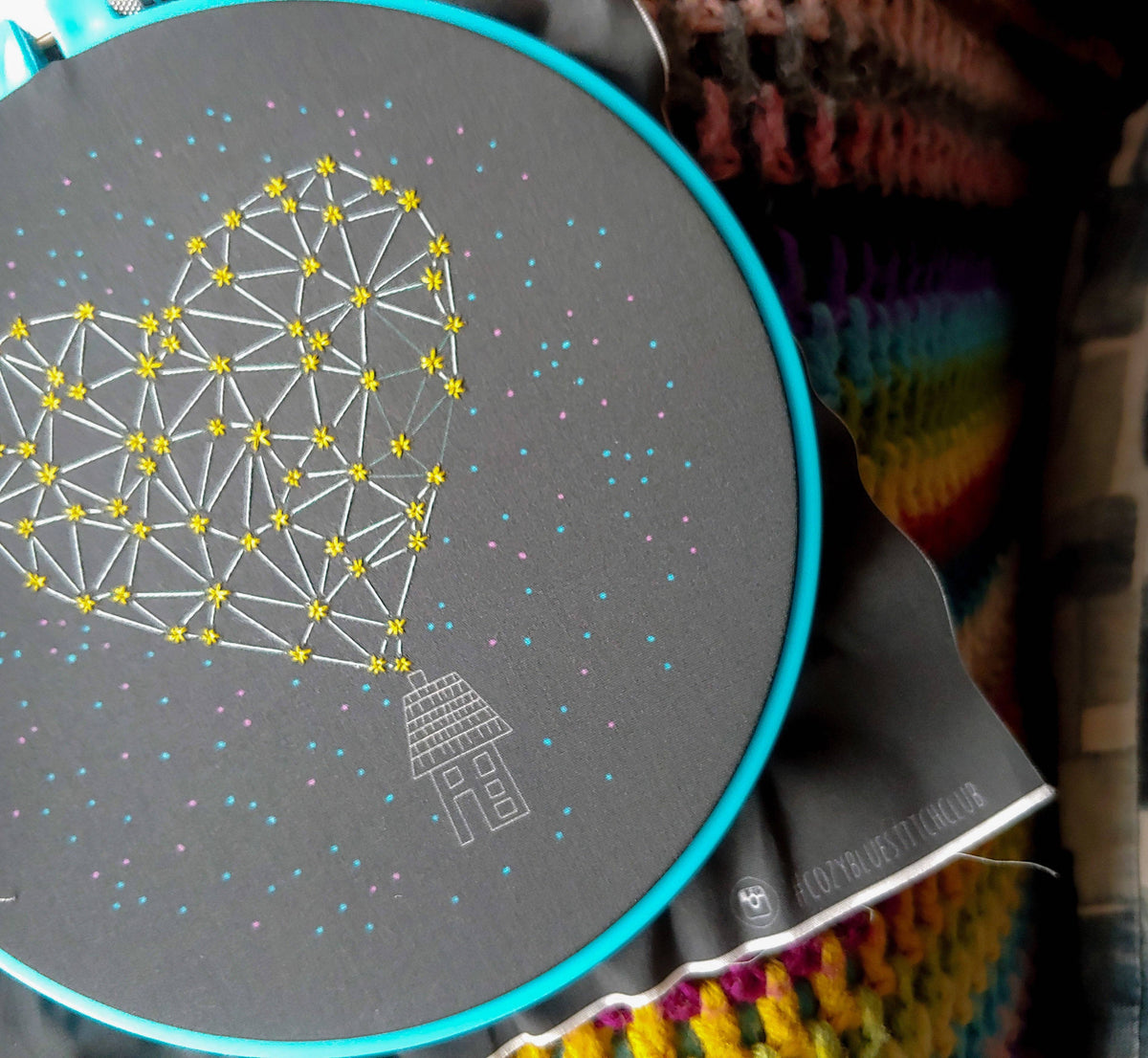 Stargazing embroidery kit