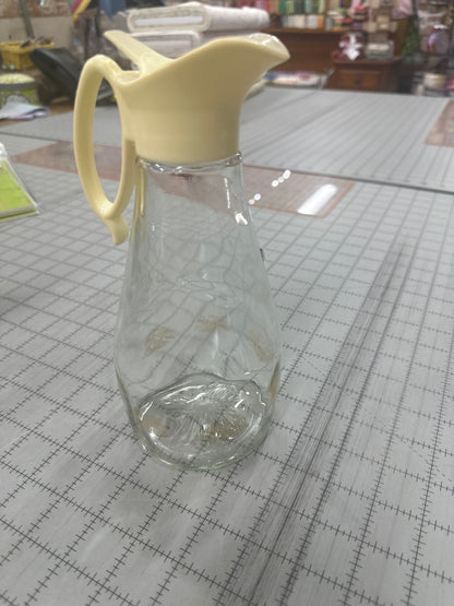Vintage log cabin syrup dispenser