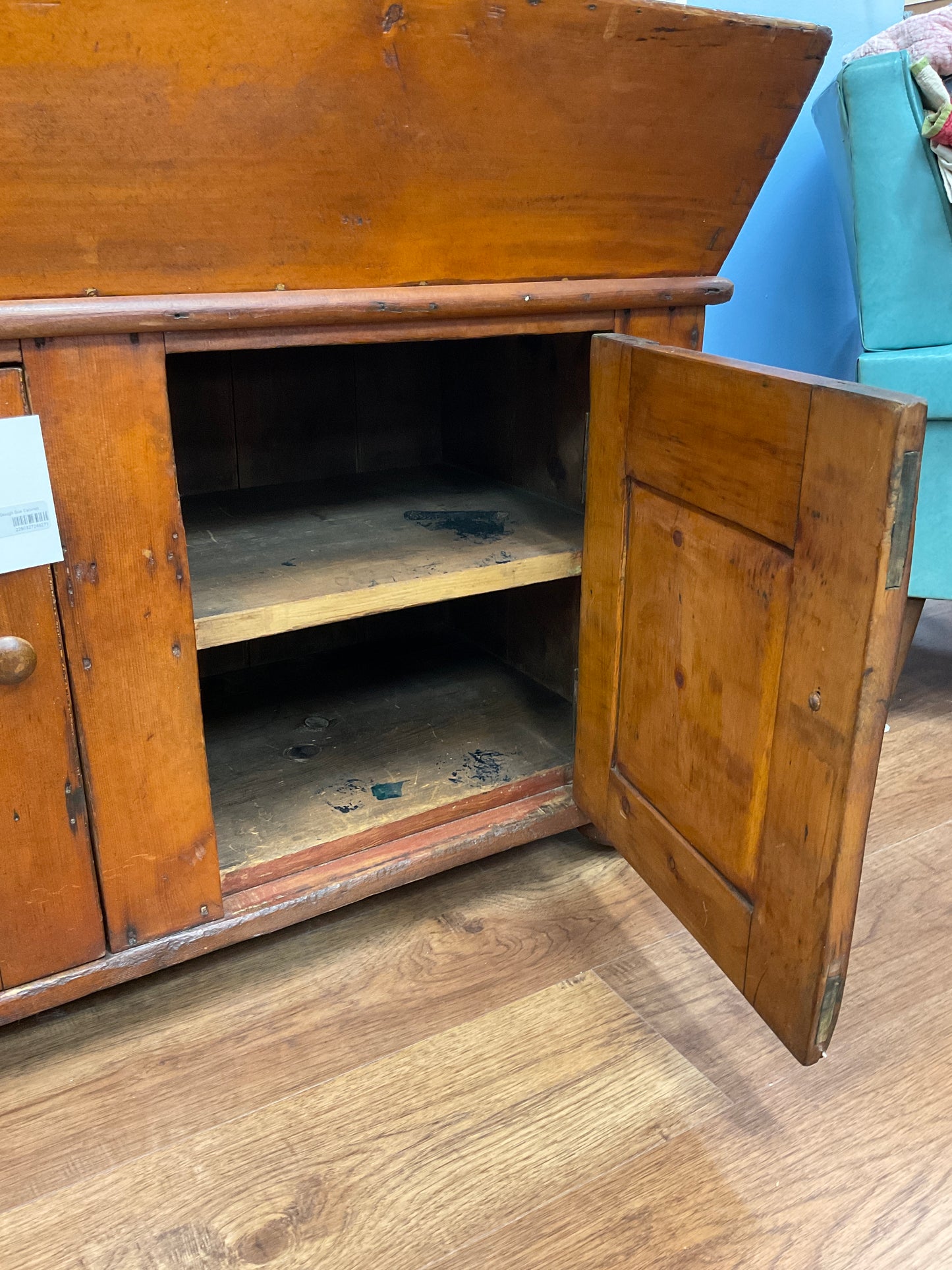 Antique Pine Dough Box Cabinet