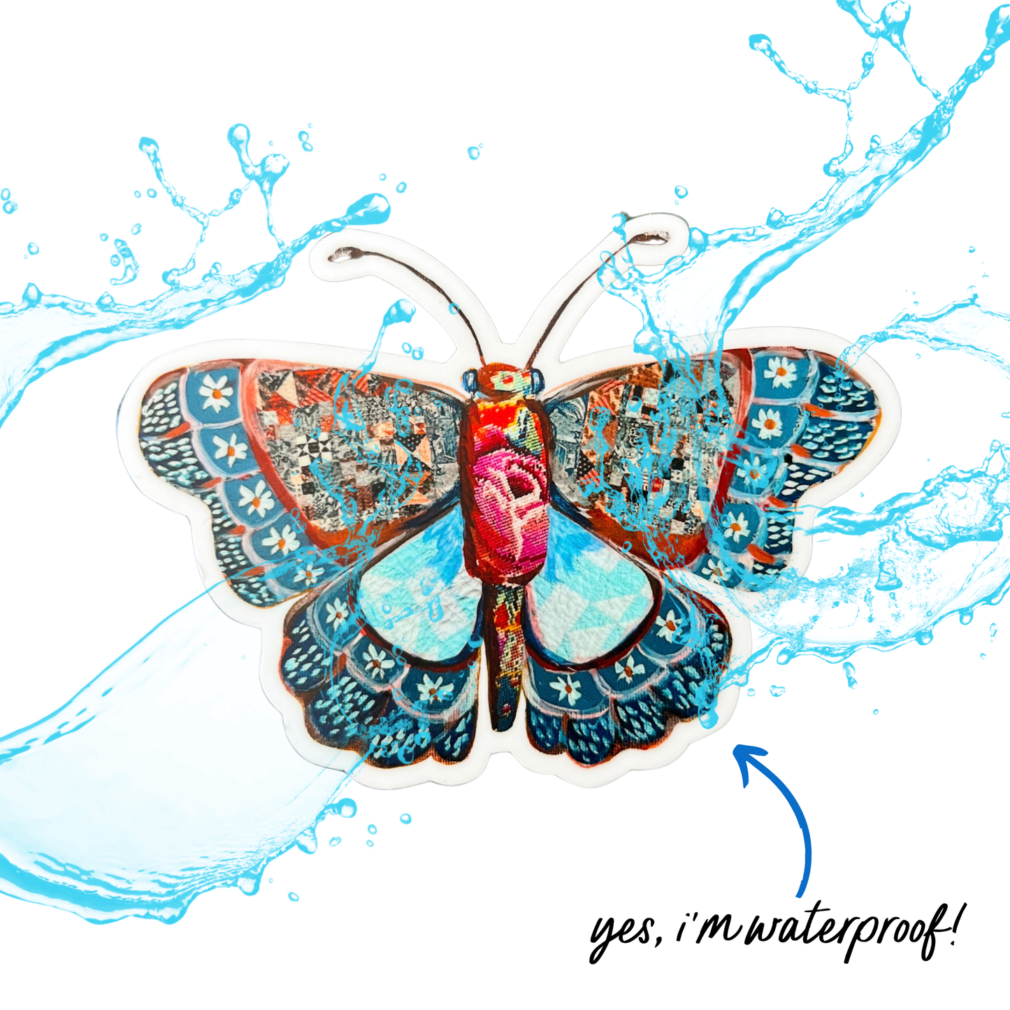 Boho Butterfly Sticker, Nature Inspired sticker, Moth