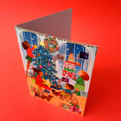 A Christmas Party Advent calendar card - ACC 099
