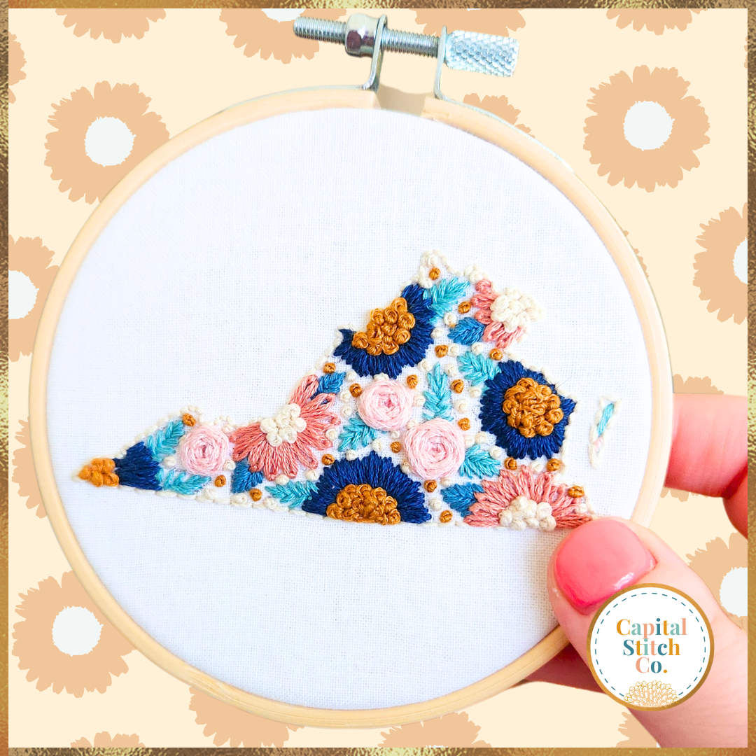 The Virginia DIY Step by Step Embroidery Kit