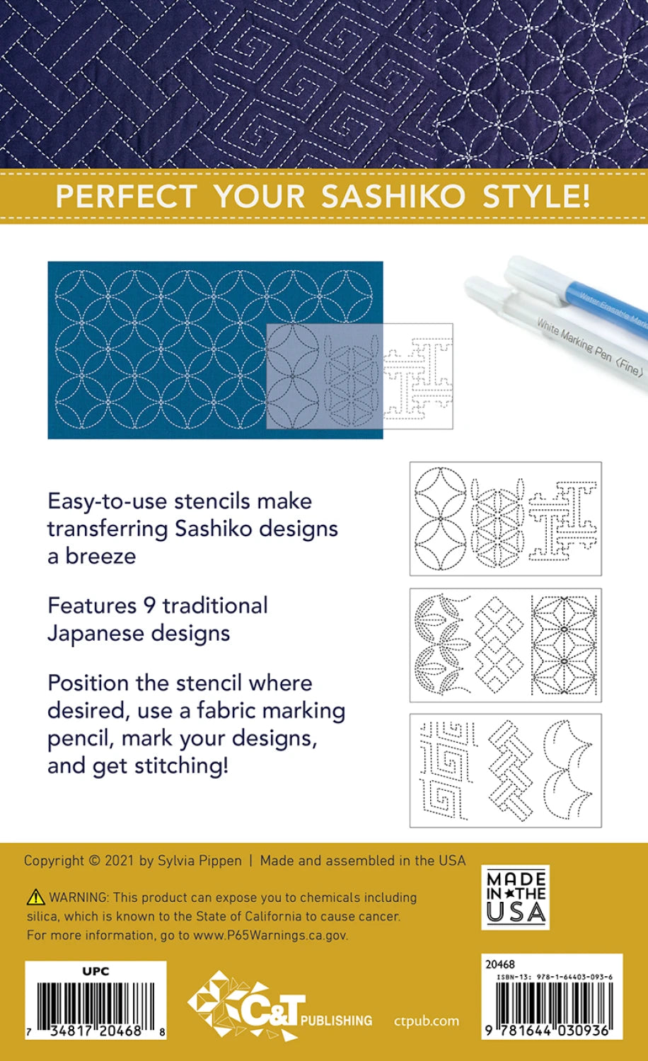 Sashiko Stencils, A Traditional Collection