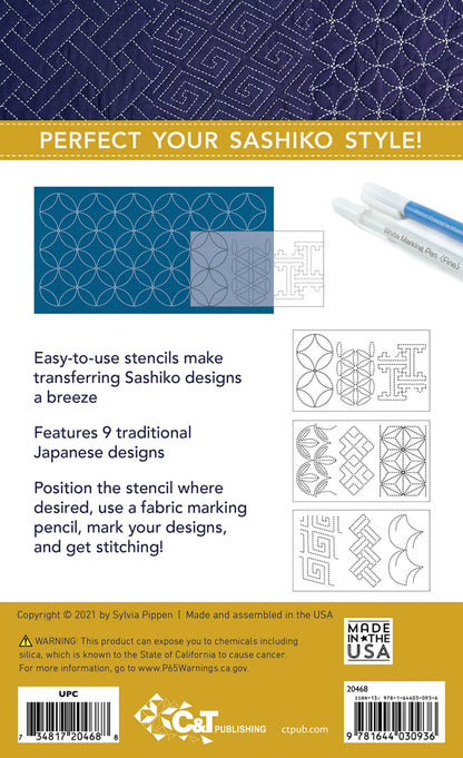 Sashiko Stencils, A Traditional Collection