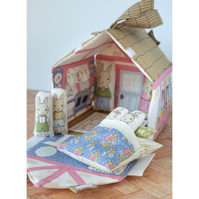 Garden Bunny Cottage Panel - Cloud