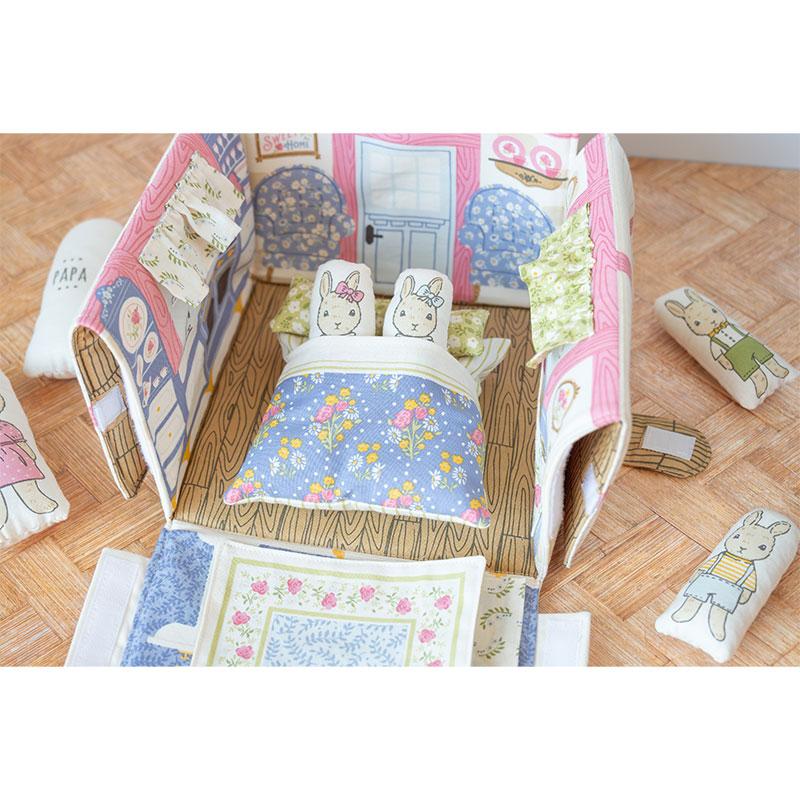 Garden Bunny Cottage Panel - Cloud