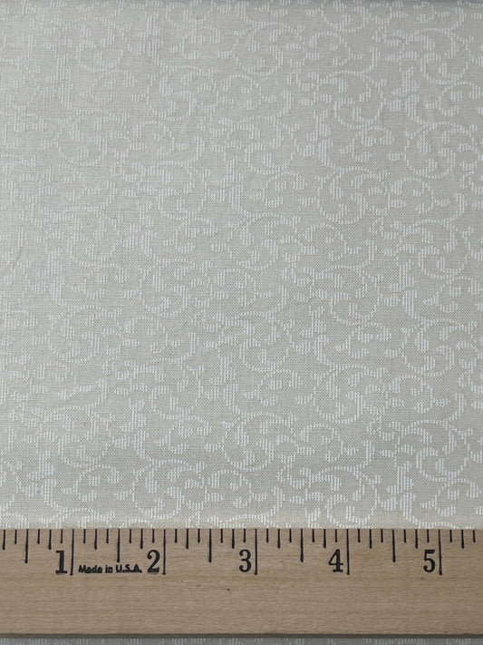 Third Time's a Charm-White on Ivory Scroll