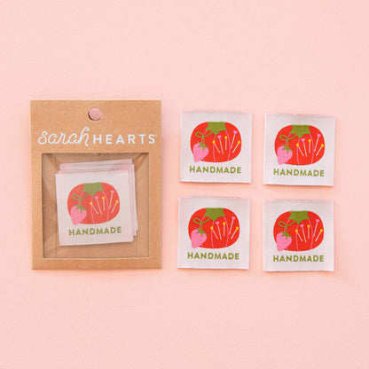 Tomato Pin Cushion Handmade Large Sewing Labels