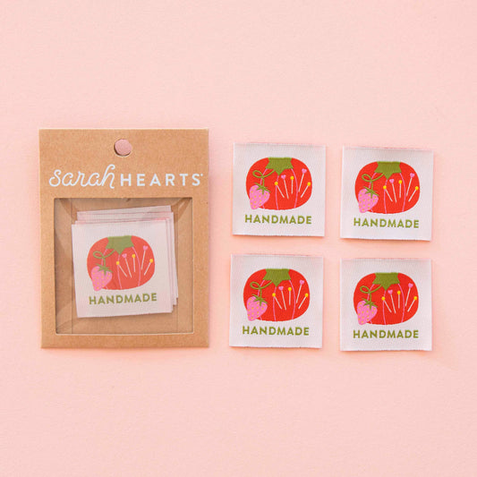 Tomato Pin Cushion Handmade Large Sewing Labels