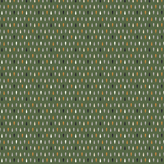 Spring Showers - Raindrops (Green)