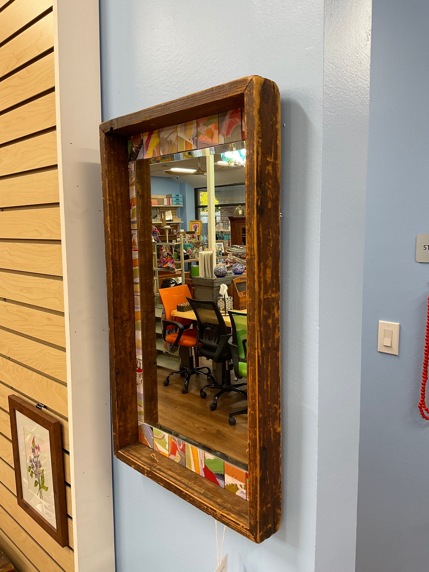 Antique Framed Wall Mirror