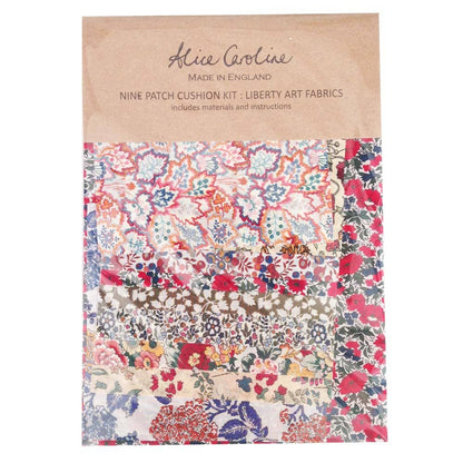 Liberty Tana Lawn Fabric Mixed Colours 9 Patch Cushion Kit