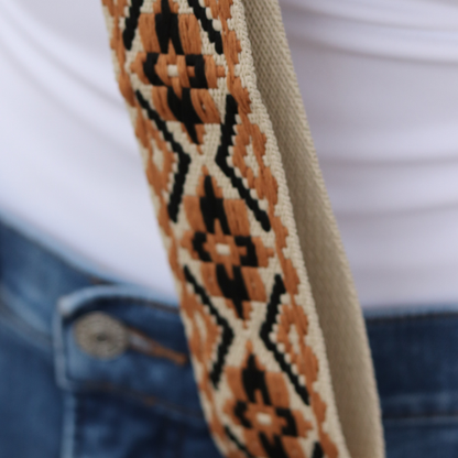 Premium Aztec Diamond Guitar Purse Strap - 9 Colors
