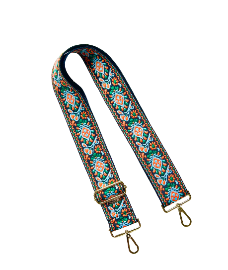Premium Boho Embroidered Guitar Bag Straps - 10 Colors
