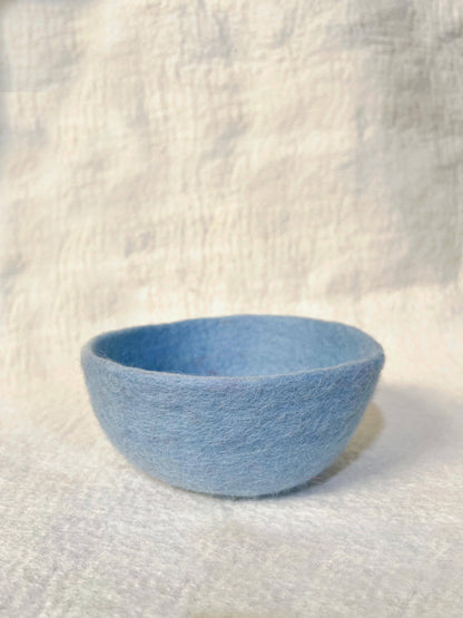 Felt Bowl Pastels-Small | Wool Felt Bowl | Yarn Holder Bowl