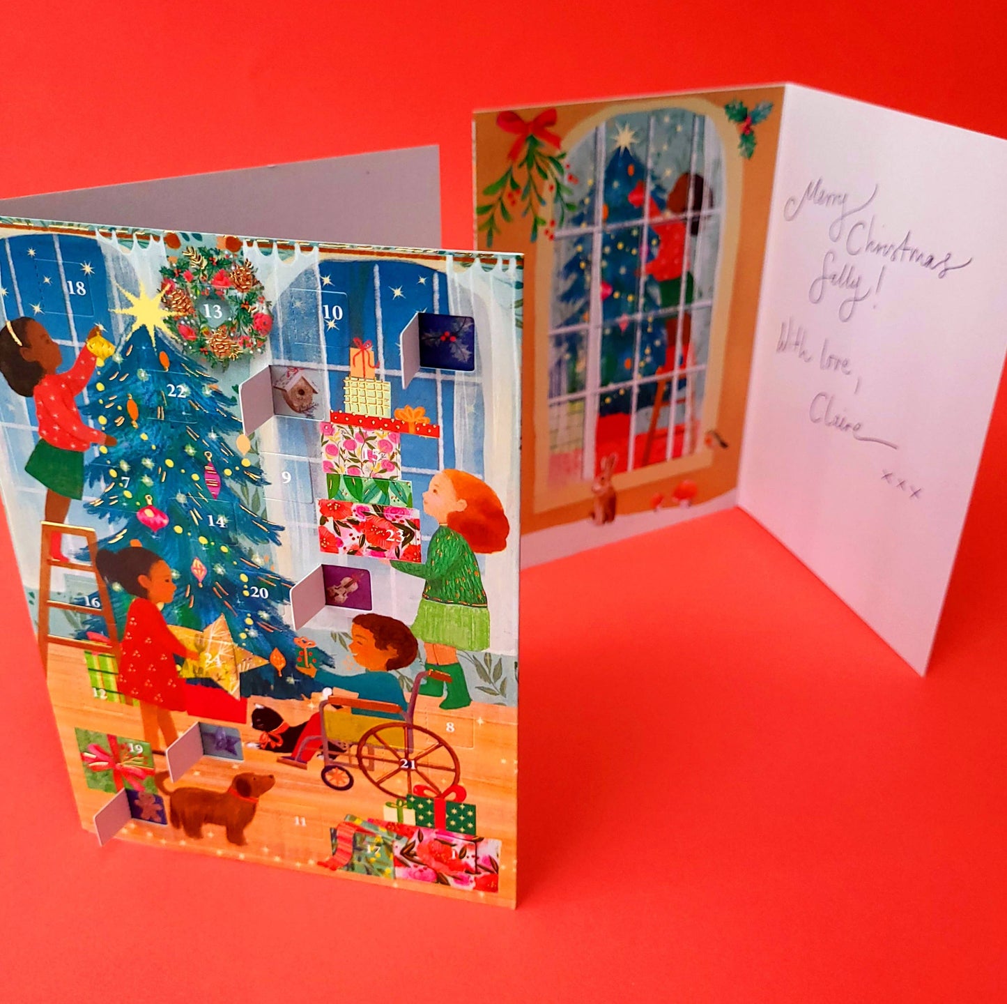A Christmas Party Advent calendar card - ACC 099