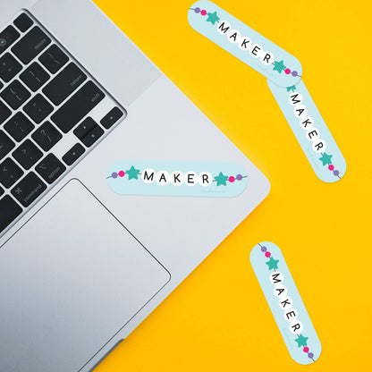 Maker Friendship Bracelet Sticker