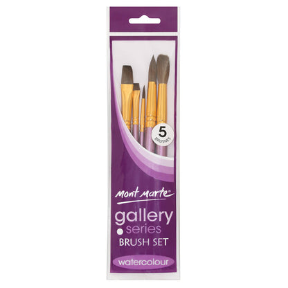 Gallery Series Brush Set Watercolour 5pce