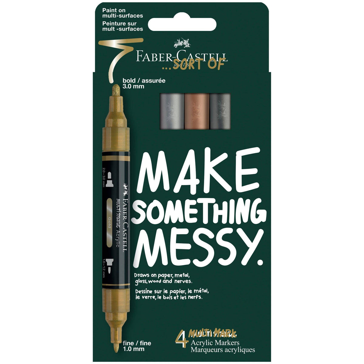 Multimark Acrylic Paint Markers - 4ct Metallic