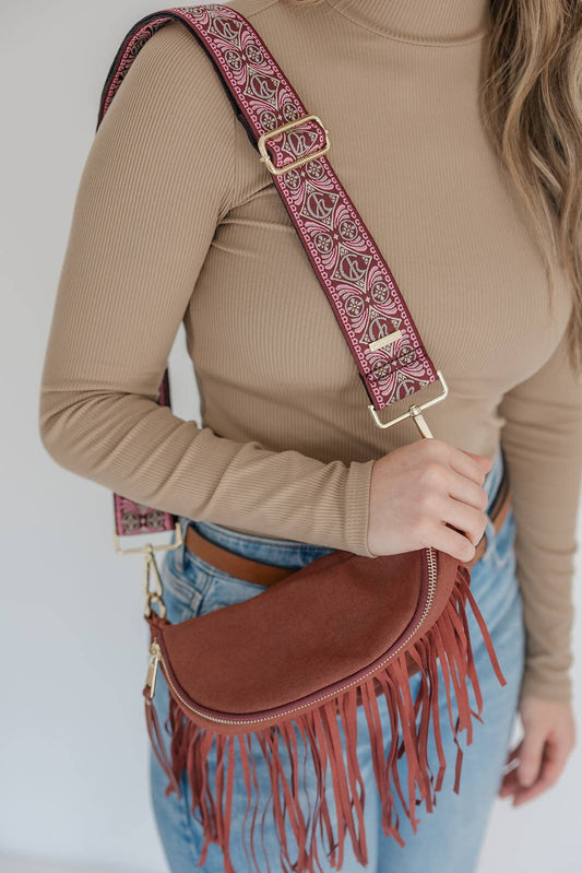 Premium Boho Embroidered Guitar Bag Straps - 10 Colors