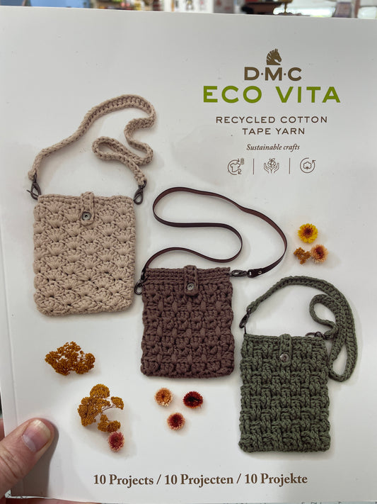 DMC second Vita Recycled Cotton Tape Yarn 10 Projects Book