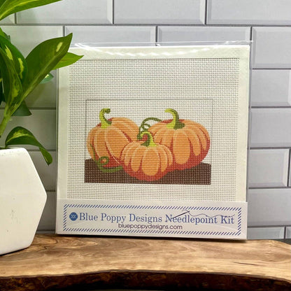 Three Pumpkins Needlepoint Kit