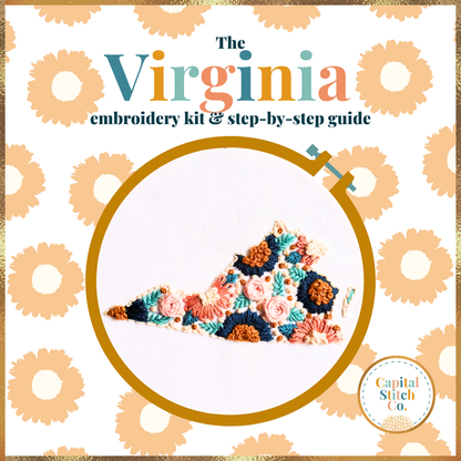 The Virginia DIY Step by Step Embroidery Kit