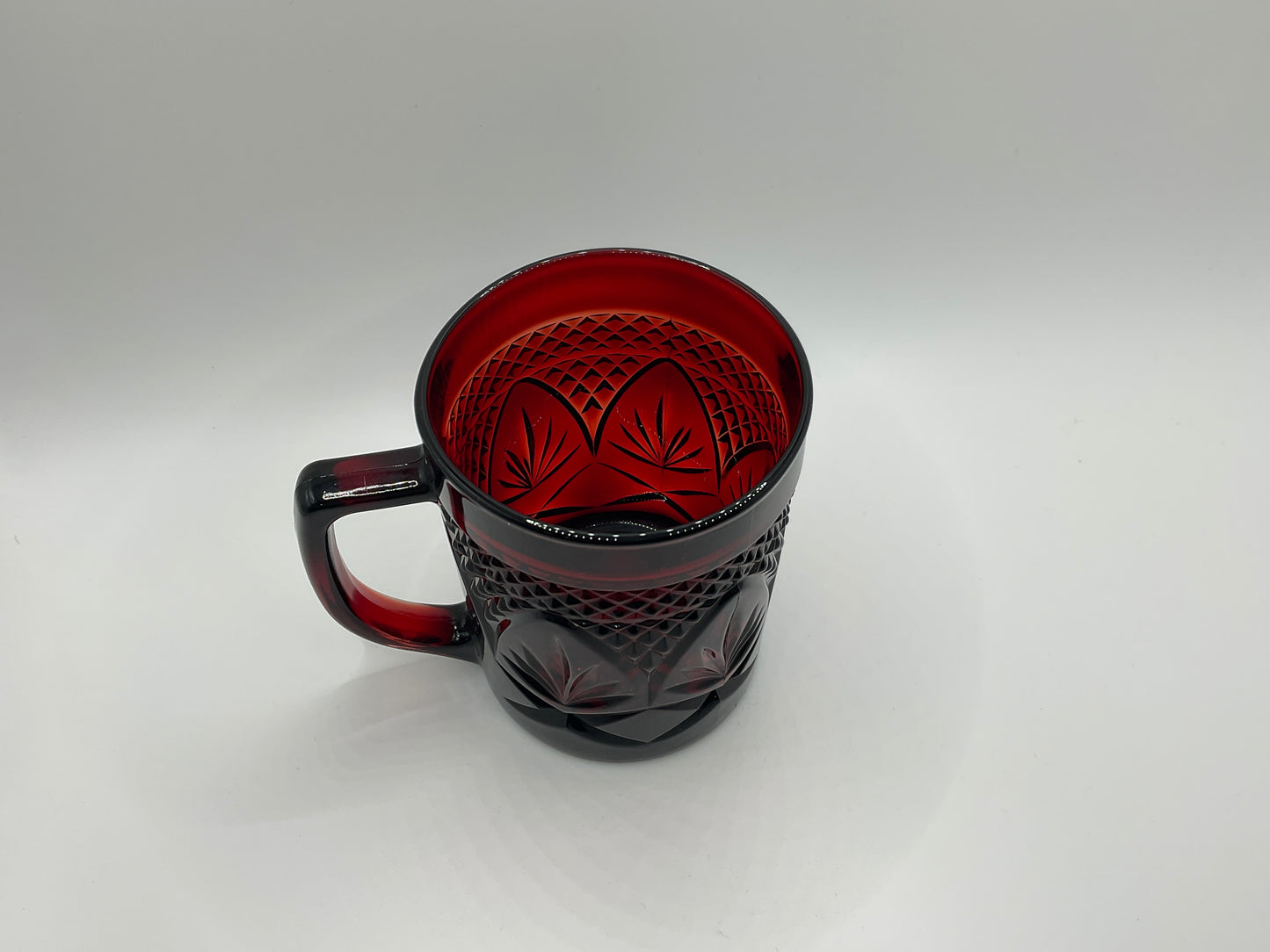 Vintage Ruby Red Luminare Mug Set of 8 ($85 for Set)