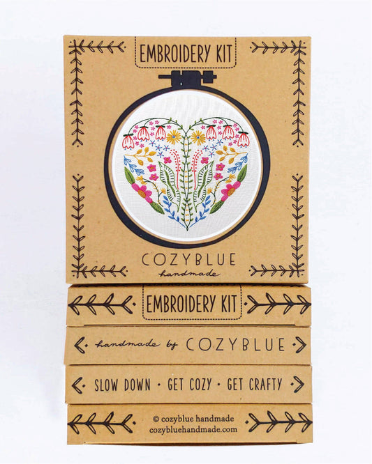 Full heart embroidery kit
