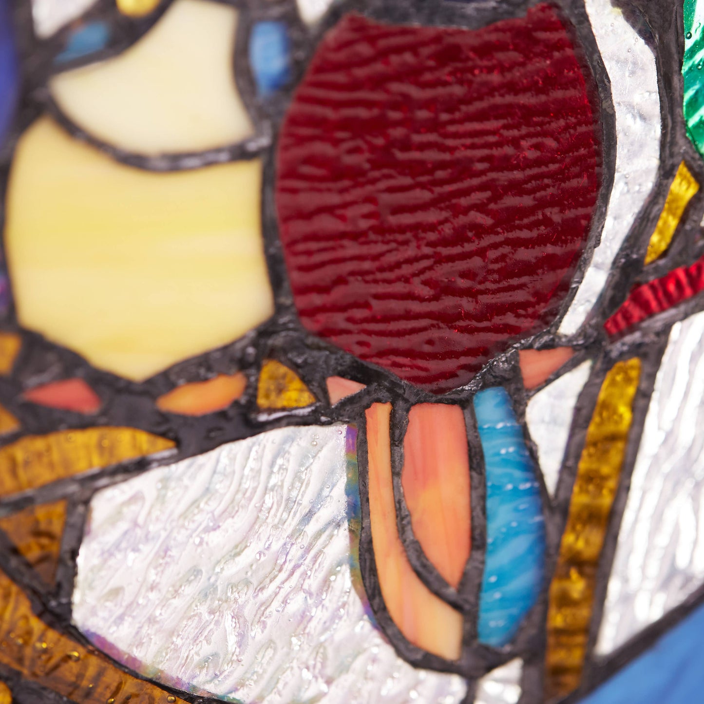 16" Astrid Birds in Night Sky Stained Glass Window Panel