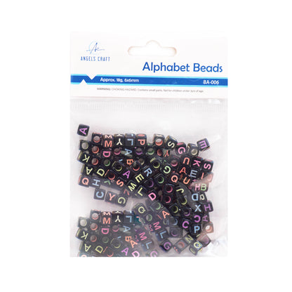 Alphabet Beads - Cube Shape (4 colors available)