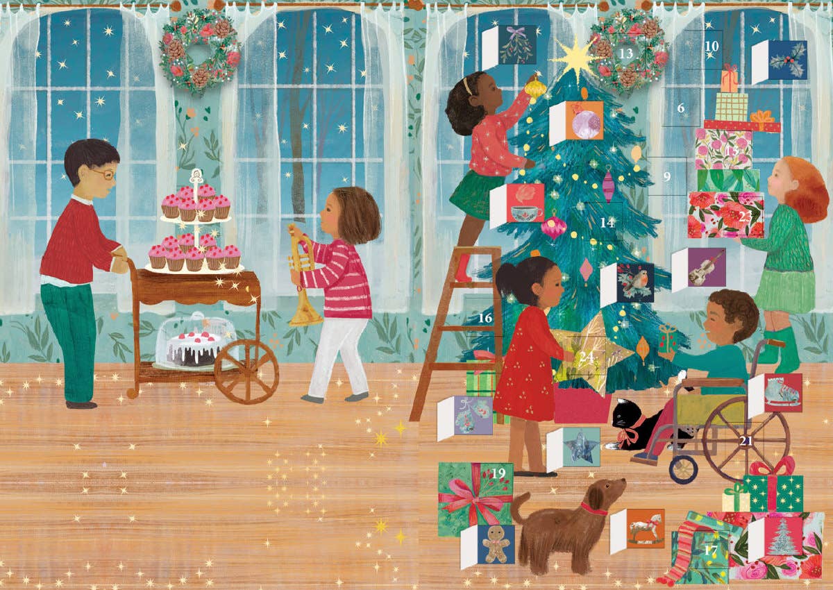 A Christmas Party Advent calendar card - ACC 099