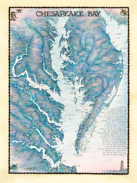 Chesapeake Bay Waterways Map 550 Piece Puzzle