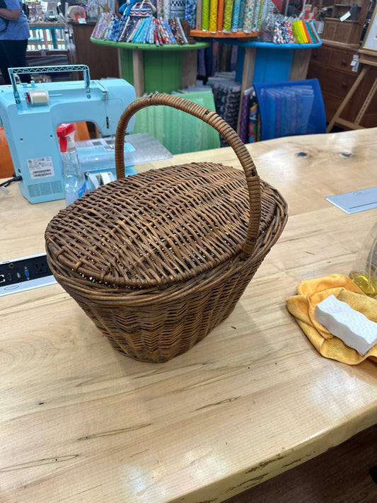 Vintage picnic basket