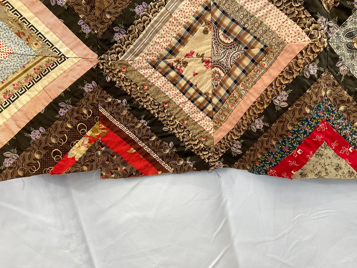 Antique log cabin quilt