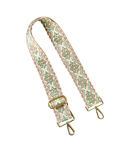 Premium Aztec Diamond Guitar Purse Strap - 9 Colors